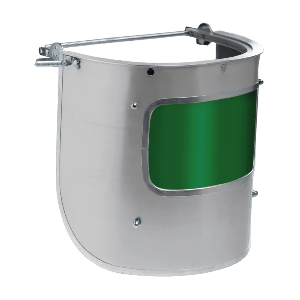 protetor facial em aluminio para forneiro e soldador protenge